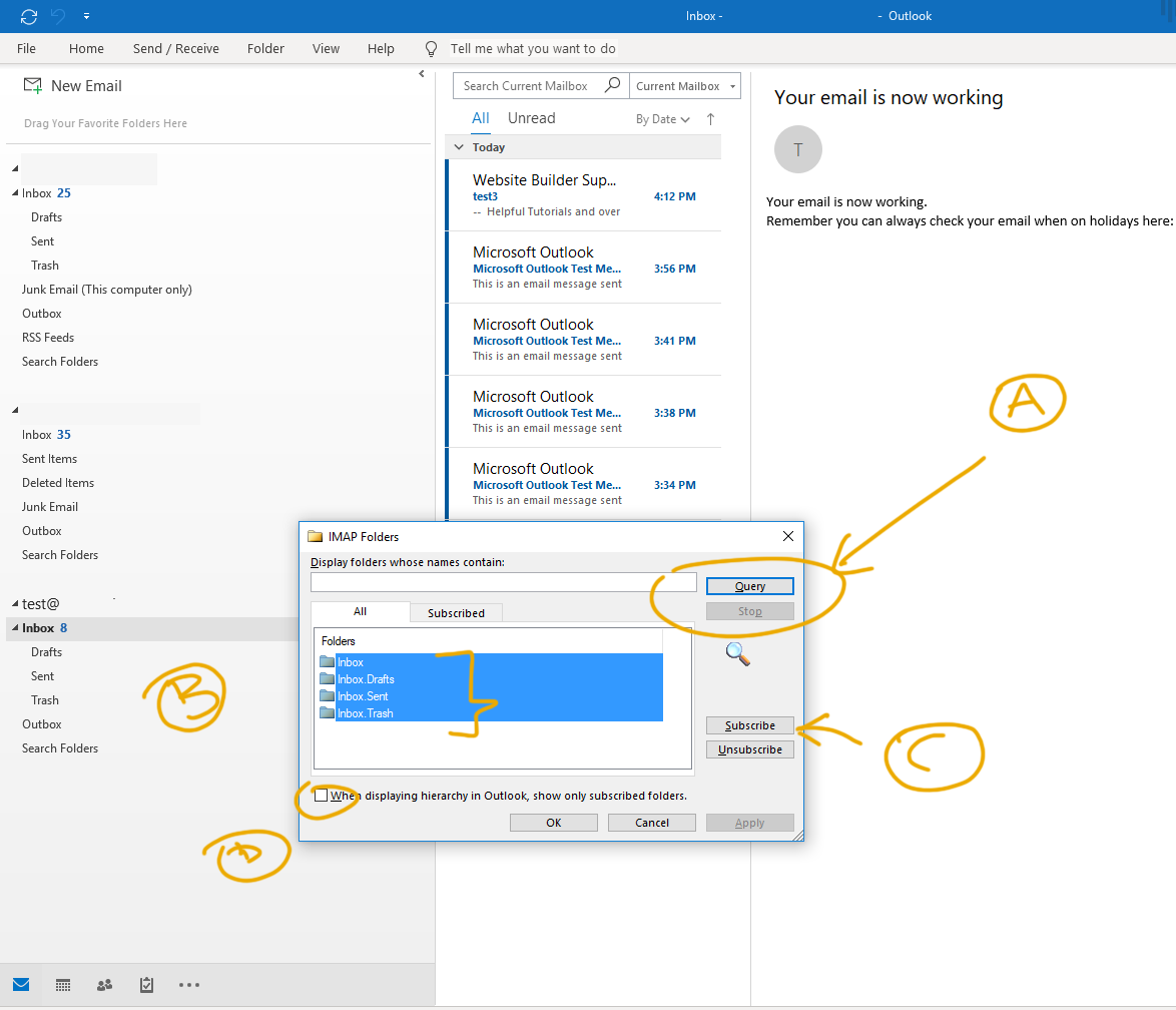 microsoft outlook sync folders microsoft outlook sync folders