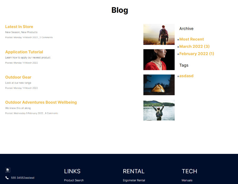 Blog Explainer Page Example Blog Pages - Information Page Layouts (Blog Gallery, News etc ...